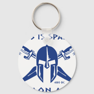 Llavero Esta es Sparta - Molon Lave - Azul