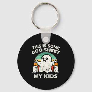 Llavero Esta Es Una Hoja De Boo De Mis Hijos Ghost Retro F