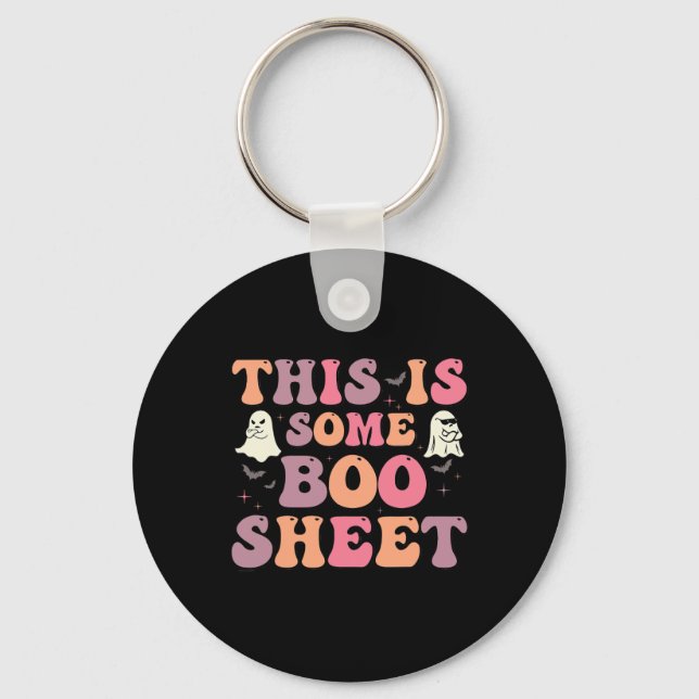 Llavero Esta Es Una Hoja De Bote De Halloween Famosa Para  (Anverso)