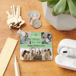 Llavero Esta Mamá Pertenece A - Foto Personalizada |