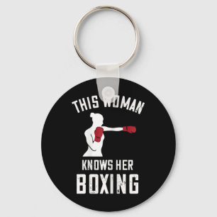 Llavero Esta mujer sabe boxeo boxeador kickboxing guantes