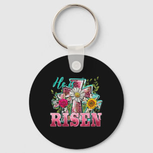 Llavero Está Risen Leopard Feliz Día de Pascua Christian J