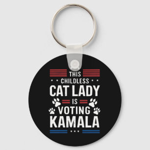 Llavero Esta Señora de los Gatos sin Hijos Vota por Kamala
