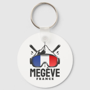 Llavero Estación de esquí Megève Francia Esquí retro