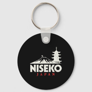 Llavero Estación de esquí Niseko Japan Retro Esquí Snowboa