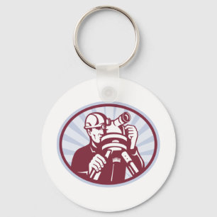 Llavero Estación del total del teodolito del ingeniero de