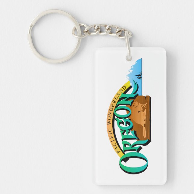 Llavero Estado de Oregón, Estados Unidos de América Salem (Frente)