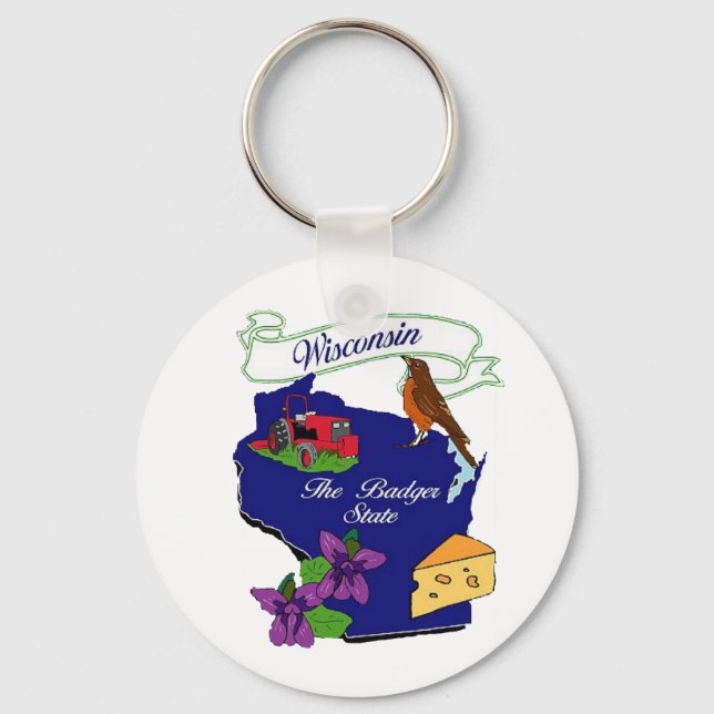 Llavero Estado de Wisconsin (Anverso)