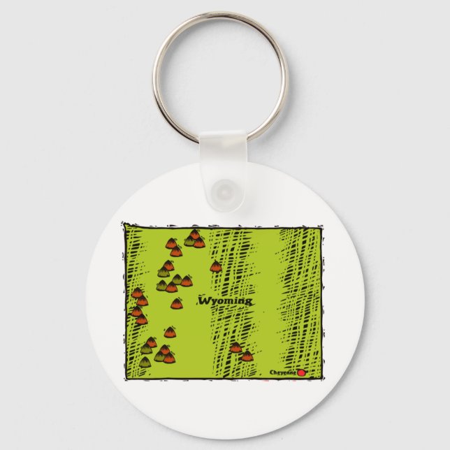 Llavero Estado de Wyoming (Anverso)