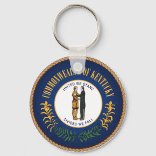 Llavero Estado del sello de la bandera de Kentucky
