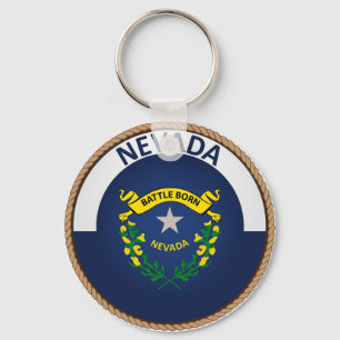 Llavero Estado del sello de la bandera de Nevada