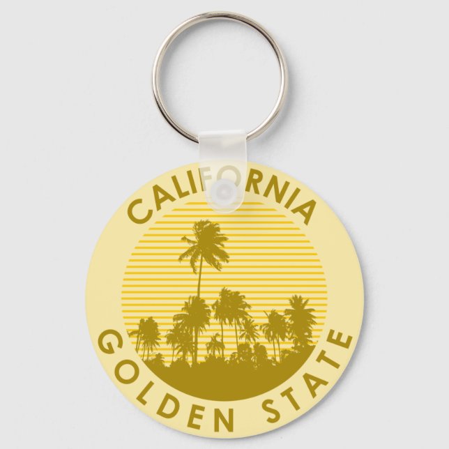 Llavero Estado dorado de California (Anverso)