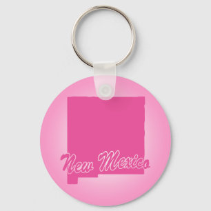 Llavero Estado rosa Nuevo México Keychain