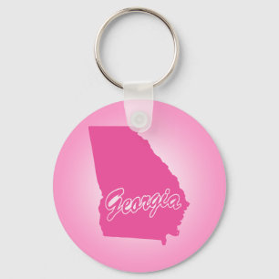 Llavero Estado rosado Georgia