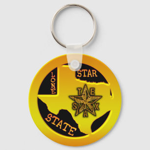 Llavero Estado solitario de la estrella de Tejas