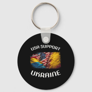 Llavero Estados Unidos Apoya a Ucrania Stand Usa Bandera U