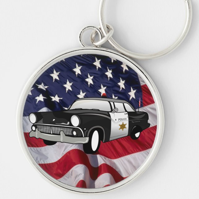 Llavero Estados Unidos de América 59 coches de policía vin (Frente)