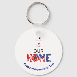 Llavero "Estados Unidos es nuestro hogar" Personalizado pa