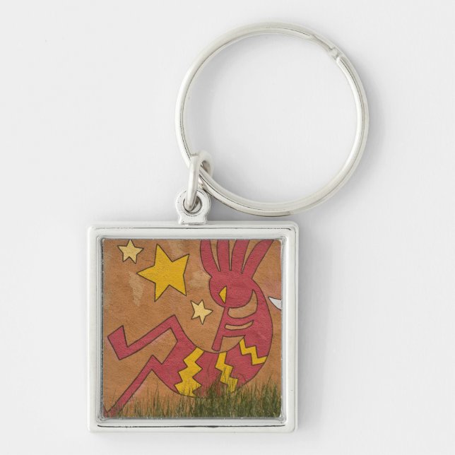 Llavero Estados Unidos, Nuevo México, Santa Fe. Mural de u (Frente)