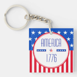 Llavero estadounidense patriótico 1776 