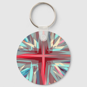 Llavero Estallido de cruz religiosa