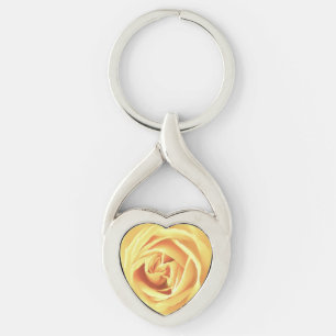 Llavero Estampa de rosa amarilla
