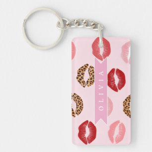 Llavero Estampado de labios personalizado con estampado de