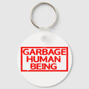Llavero Estampilla de ser humano de basura