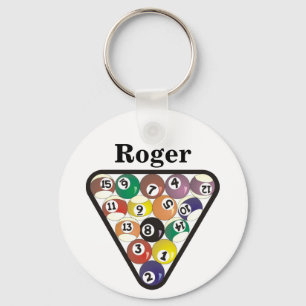 Llavero Estante de la bola de piscina