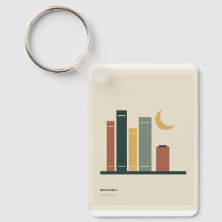Llavero Estante Nocturna Libros Mínimos y Luna Creciente