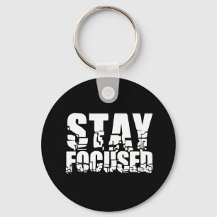 Llavero Estar centrado   Frase motivadora con texto blanco