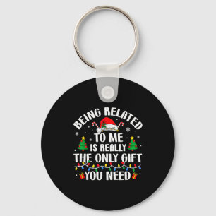 Llavero Estar Relacionado Conmigo Divertida Navidad Famili