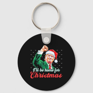 Llavero Estaré En Casa Para Los Navidades El Divertido San