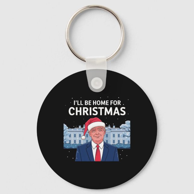 Llavero Estaré en casa para Navidades Divertidos Donald Tr (Anverso)