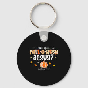 Llavero ¿Estás cayendo O Ween Jesús Parche Vintage Calabaz