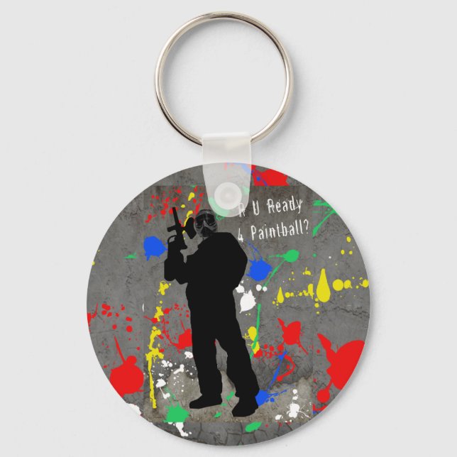 Llavero ¿Estás Listo Para Pintball? (Anverso)
