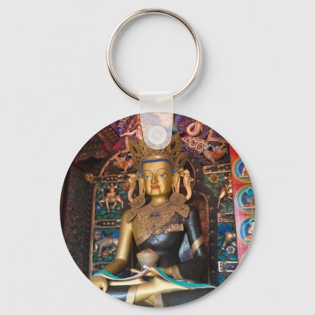 Llavero Estatua budista en el monasterio de Litang (Anverso)