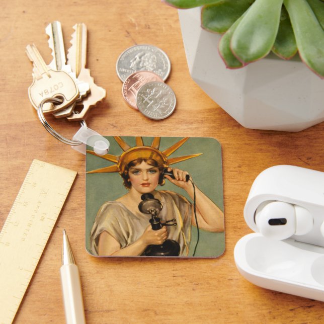 Llavero Estatua de la Libertad, anuncio de guerra patrióti (Escritorio )