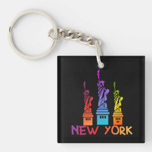 LLAVERO ESTATUA DE LA LIBERTAD COLORIDA NUEVA YORK