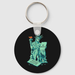 Llavero Estatua de la Libertad inmigrante divertida anti-T