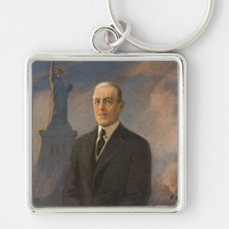 Llavero Estatua de la Libertad y Presidente Woodrow Wilson
