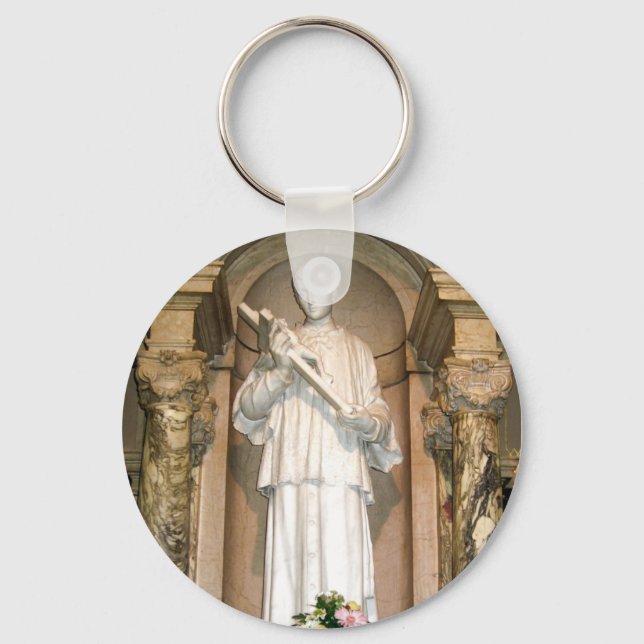 Llavero Estatua de St. Aloysius Gonzaga (Anverso)