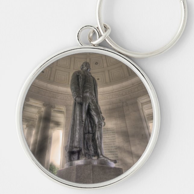 Llavero Estatua del Bronce en el Memorial Thomas Jefferson (Frente)