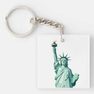 Llavero Estatua geométrica de la Keychain de la Libertad