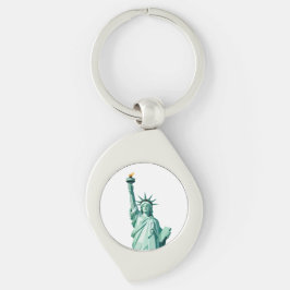Llavero Estatua geométrica de la Keychain de la Libertad