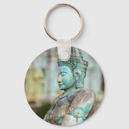 Llavero Estatua verde de Buda en Camboya
