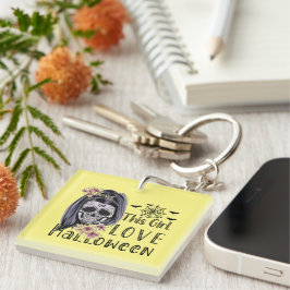 Llavero Este Chica ama Halloween