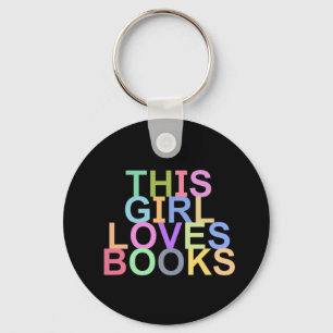 LLAVERO ESTE CHICA AMA LOS LIBROS KEYCHAIN