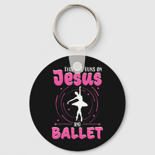 Llavero Este Chica Corre Sobre Jesús Y El Baile De Ballet