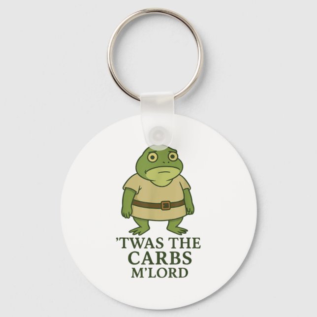 Llavero Este es el meme medieval de carbs Mlord Funny Frog (Anverso)